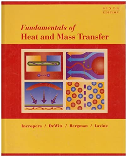 Incropera Fundamentals Heat Mass Transfer 6th sol