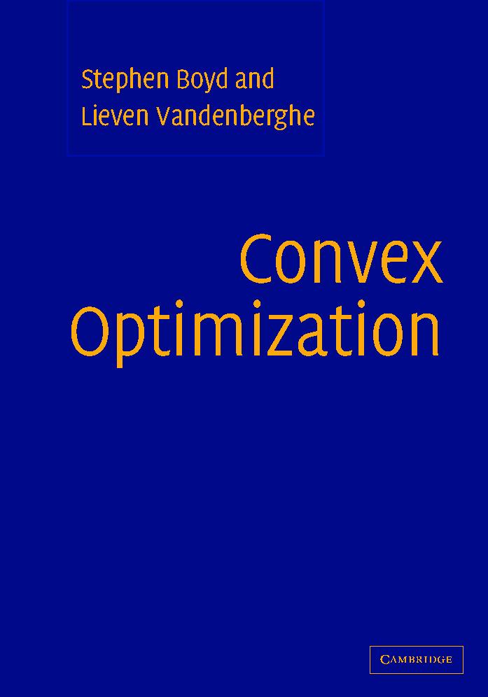 Vandenbergh Additional exercises convex optimization solutions 2016